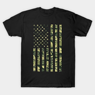 Camo American Flag Usa Camouflage Patriotic American Flag T-Shirt